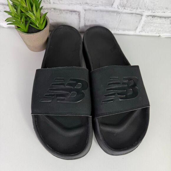New Balance Slides Black Men's Size 12 - Picture 2 of 6